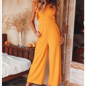 Hello Molly I Hope You Dance Mustard Jumpsuit